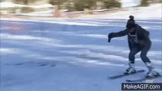 Skiing gif