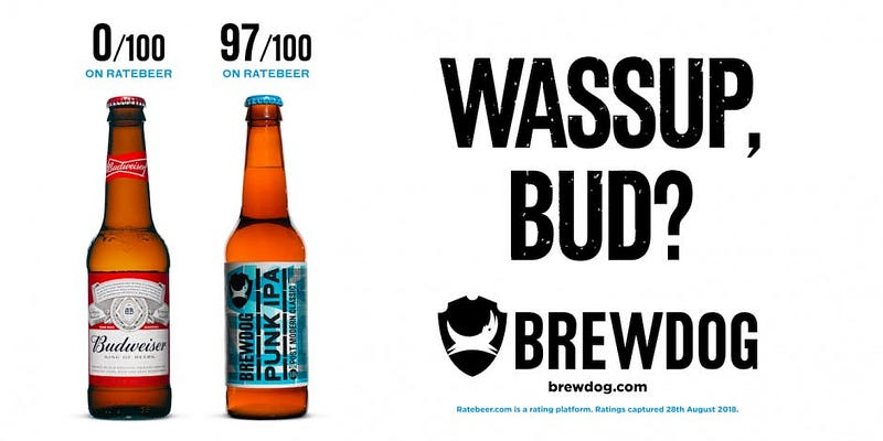 Brewdog vs Budweiser example