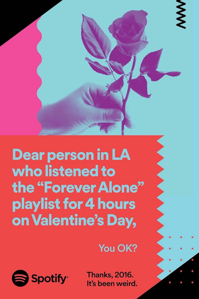 Spotify Valentine's Day advert (bad)