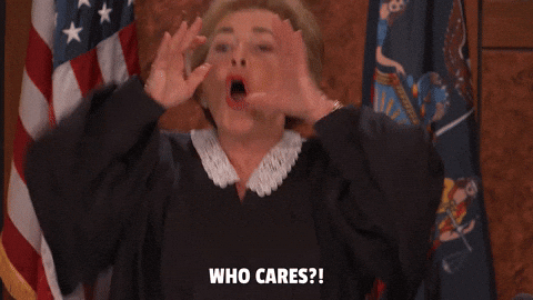 Who cares gif
