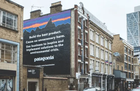 Patagonia billboard ad — Top of funnel