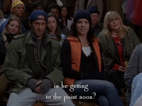 Get to the point gif