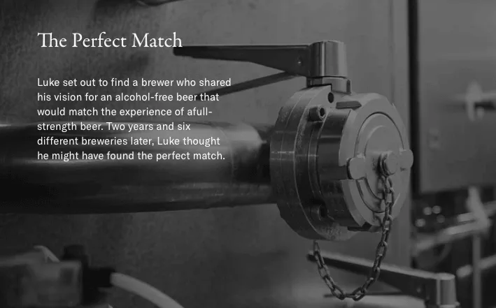 Lucky Saint brand story example 2