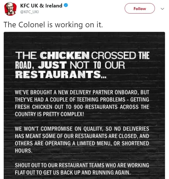 KFC apology 1