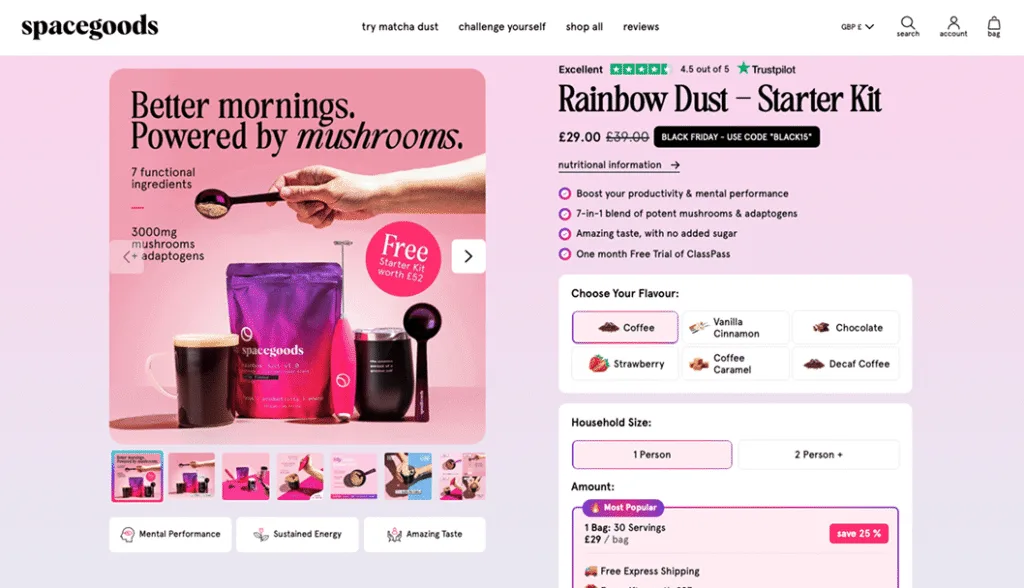 Spacegoods example 1