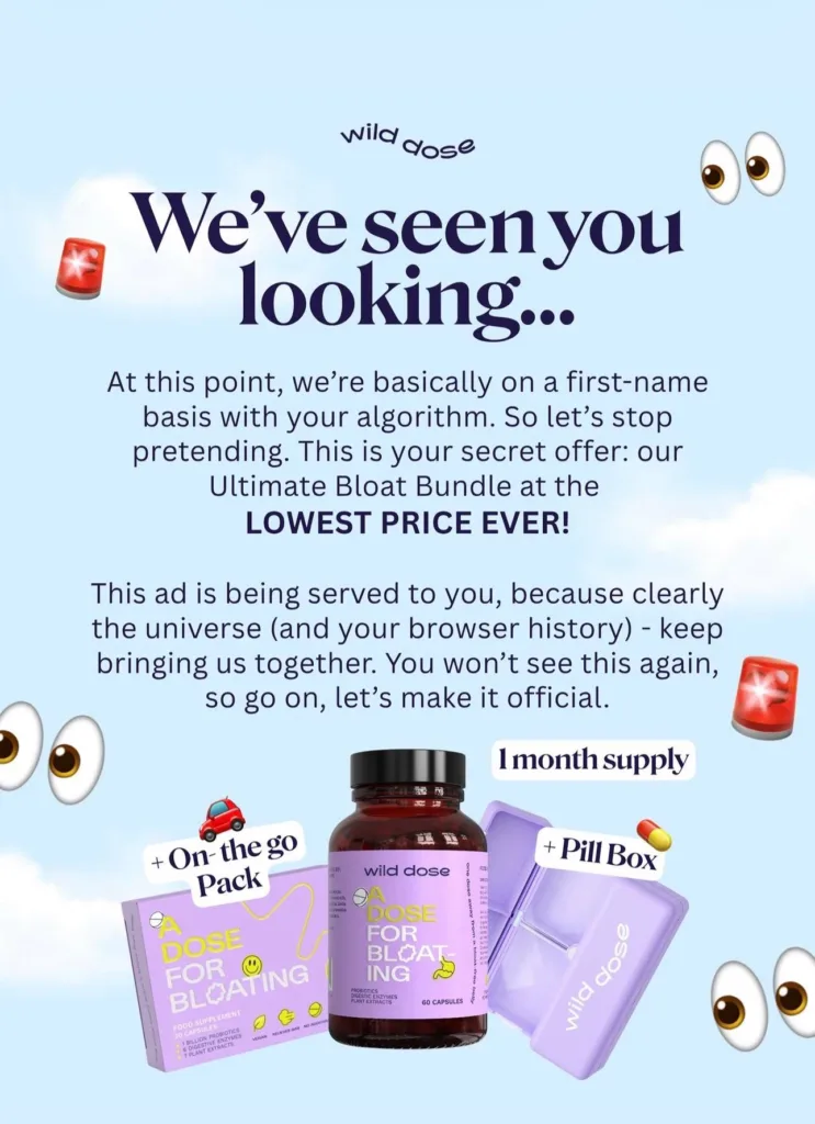 Wild Dose copywriting example