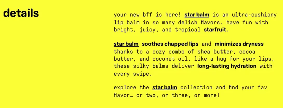 Starface — Starface making punctuation part of their voice