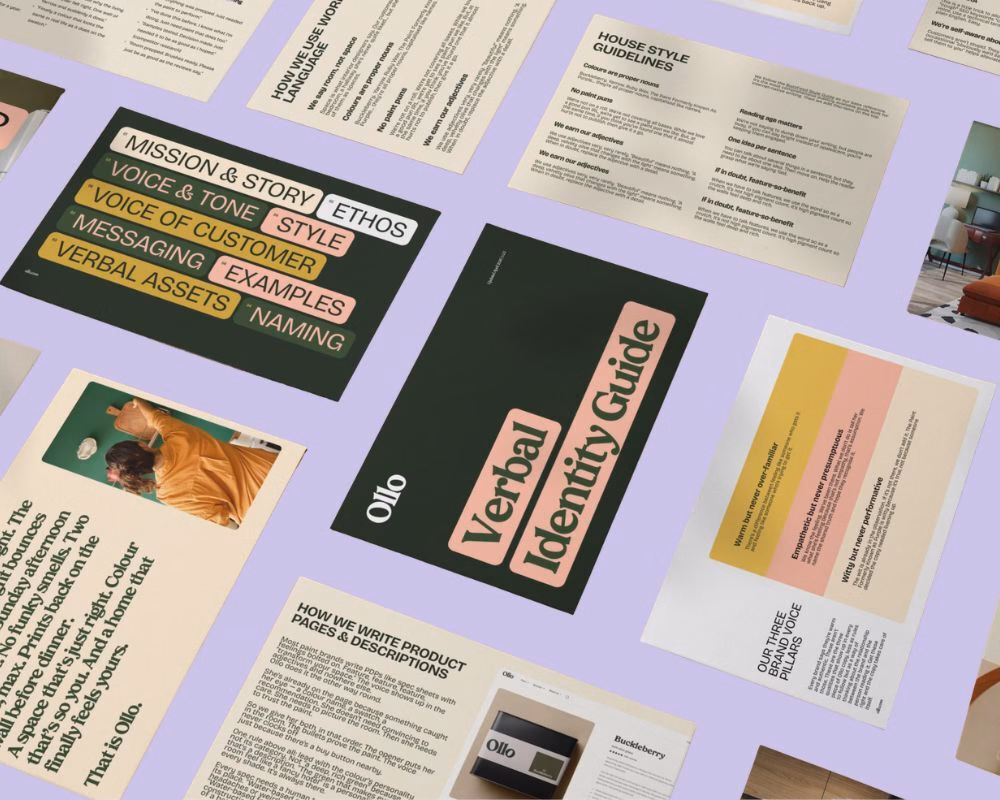 Verbal identity guidelines document