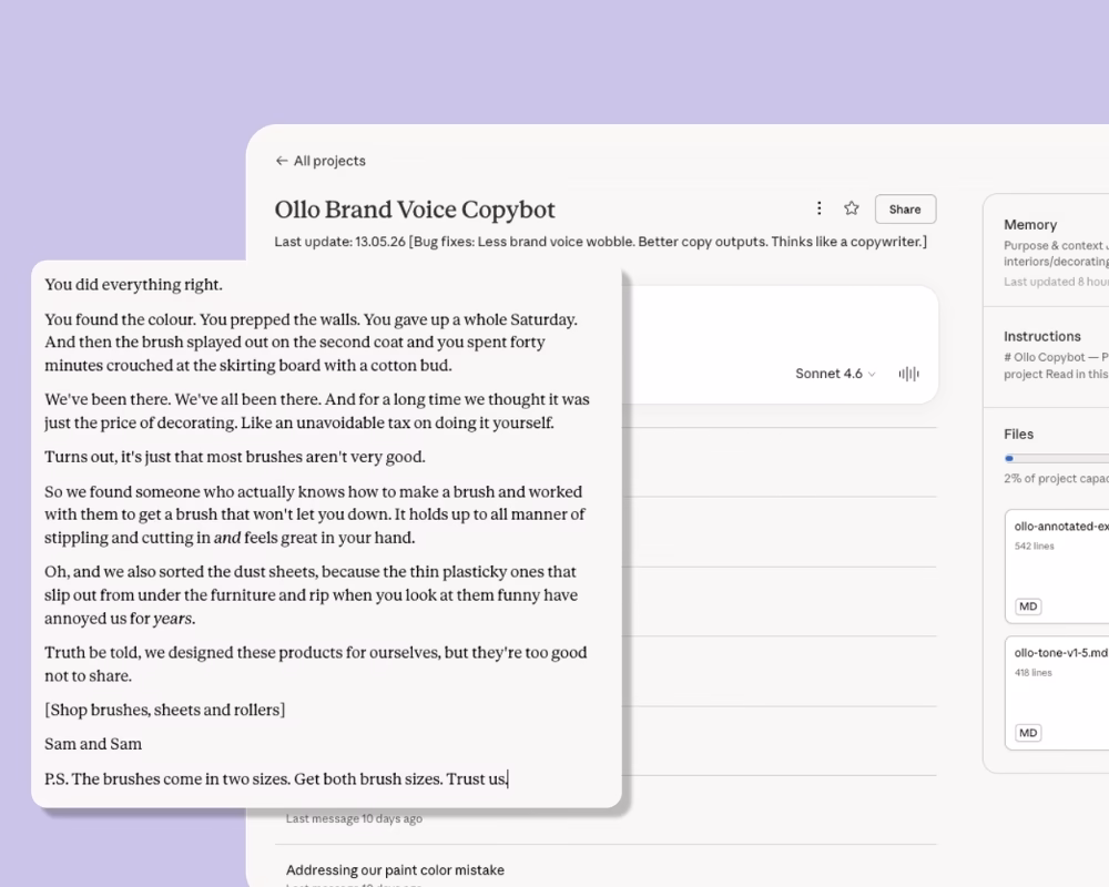 Brand voice copybot